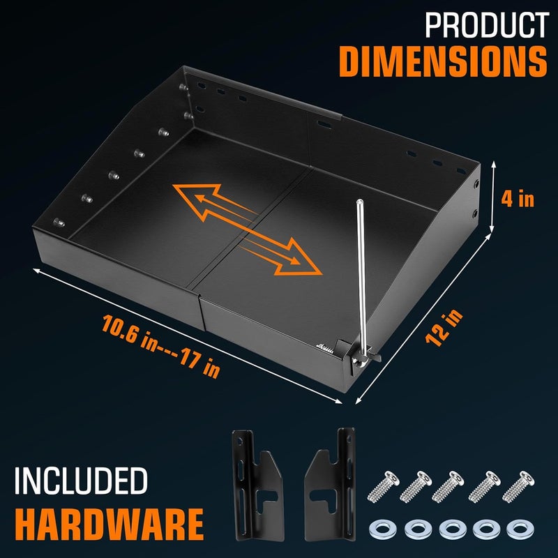 GRISUN Adjustable Grill Side Shelf - Folding Prep Table for Pit Boss 540/700FB, Camp Chef & Char Griller and Dyna-Glo - Image 2